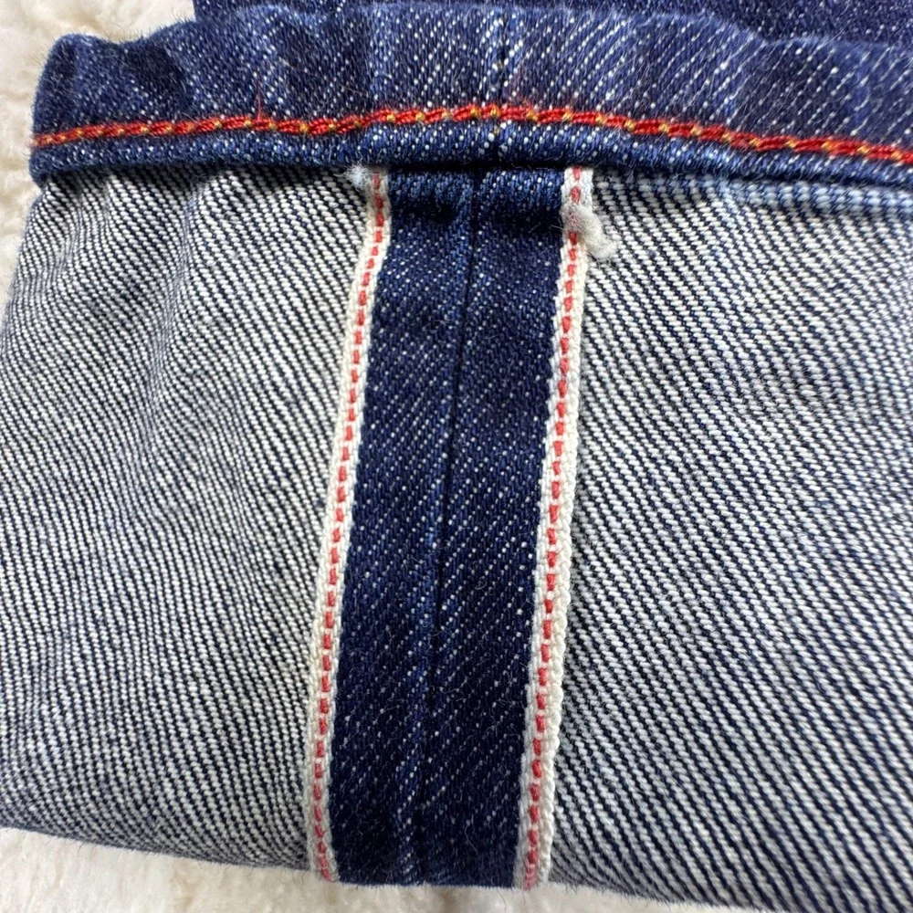Gustin‎ California Slim Raw Denim Jeans Selvedge Dark Wash Mens
